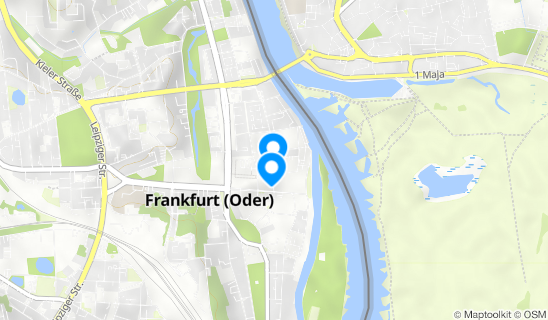 Kartenausschnitt St. Marienkirche Frankfurt (Oder)